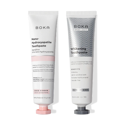 N-Ha Toothpaste 2-Pack with nano-hydroxyapatite to help remineralize teeth and strengthen enamel.