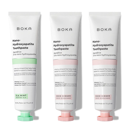 N-Ha Toothpaste 3-Pack: three tubes in assorted flavors for superior oral care.
