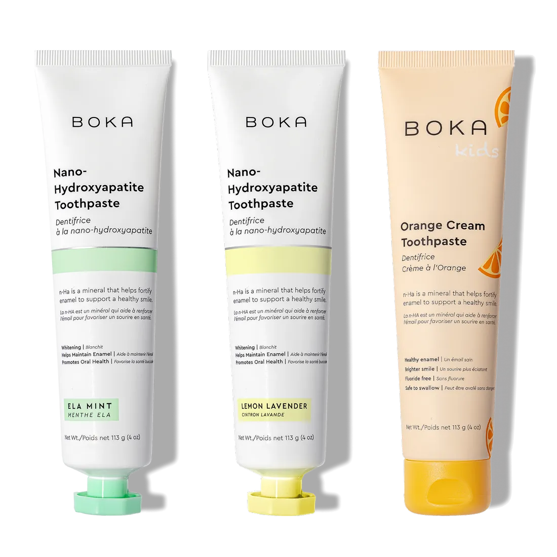 N-Ha Toothpaste 3-Pack, with nano-hydroxyapatite for advanced oral care.