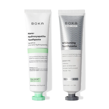 Gallery view - N-Ha Toothpaste 2-Pack: nano-hydroxyapatite for remineralizing teeth and whitening formula.