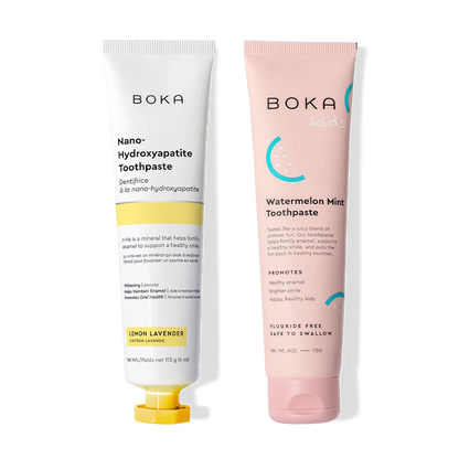 N-Ha Toothpaste 2-Pack: fortifies enamel with n-ha, in lemon lavender & watermelon mint flavors.
