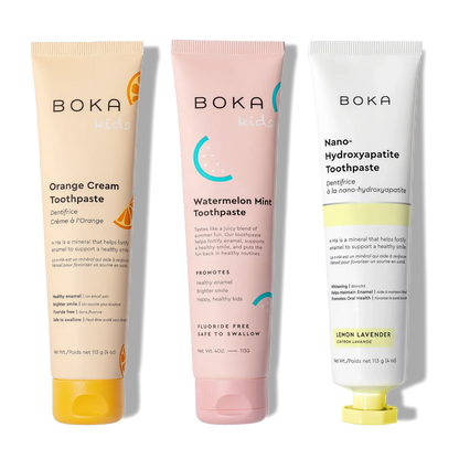 N-Ha Toothpaste Family 3 Pack offers kid-approved flavors for healthy brushing habits.