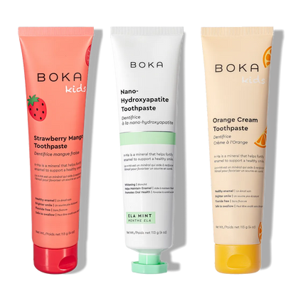 N-Ha Toothpaste Family 3 Pack—kid-friendly flavors that help build healthy brushing habits.