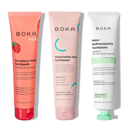 N-Ha Toothpaste Family 3 Pack offers kid-friendly flavors to help encourage healthy brushing habits.