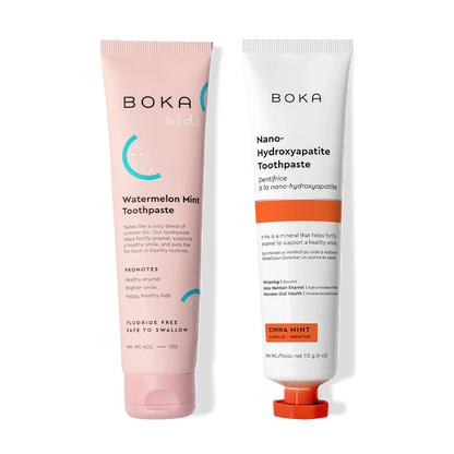 N-Ha Toothpaste 2-Pack, with nano-hydroxyapatite to remineralize teeth for all ages.